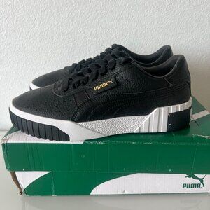 Black Puma Low Top Trainers Size W 7.5